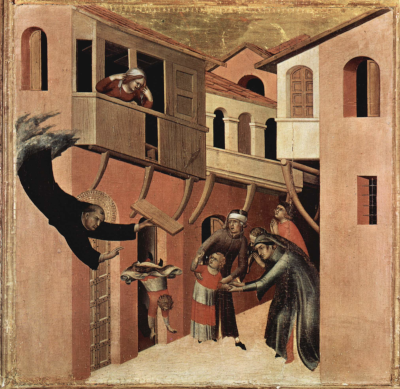 Simone Martini, Miracle of the Child Falling From the Balcony, 1324.