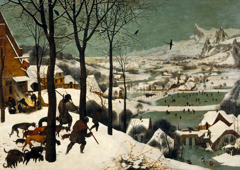 Pieter Brueghel the Elder, The Hunters in the Snow (winter), 1565.